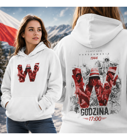 Damska bluza z kapturem GODZINA W